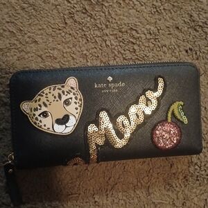 Limited Edition Kate Spade Run Wild Leopard Nada Wallet